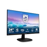 Philips 243V7QDSB - 24 Zoll FHD Monitor (1920x1080, 60 Hz, VGA, DVI, HDMI) schw