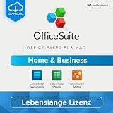 OfficeSuite Home & Business für MAC - Lebenslange Lizenz - Office-Paket für MacOS - Documents, Sheets & Slides | Lifetime | 1 Gerät | 1 Benutzer | Mac Aktivierungscode per E