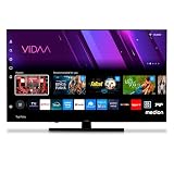 MEDION 138,8 cm (55 Zoll) QLED Fernseher (Smart-TV, Dolby Vision HDR, VIDAA Store, Netflix, Prime Video, Disney+, DAZN, Paramount+, DTS X, Dolby Atmos, PVR, Bluetooth, MD 855600)