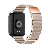 Magnetische Armbänder für Xiaomi Mi Band 9 Pro Armband, Leder Silikon mit Magnet Schleife Schnalle Bänder für Xiaomi Mi Band 9 Pro Ersatzarmband Kompatibel mit Xiaomi Mi Band 9 Pro Uhrenarmband (1)
