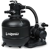 Miganeo Sandfilteranlage Dynamic 8000 Pro - Schwarz | 8.000 l/h | 370 mm Kessel | selbstsaug