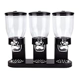 Sinceroduct Triple Food Dispenser Cereal Containers Storage Dispenser Food Storage Container Cereal Disp