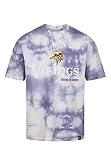Recovered Minnesota Vikings NFL Tie-Dye Relaxed Oversized T-Shirt Purple White - XL