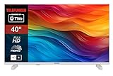TELEFUNKEN Fernseher 40 Zoll Smart TV Powered by TiVo (Full HD, HDR, HD+ 6 Monate inkl., Triple-Tuner) XF40TO750S-W