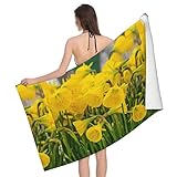 Badehandtuch Gelbe Narzisse Im Sunny Day Print Saunatuch Ultraleicht Tuch Bade Super Saugfähig Reisetuch 80X130Cm Für Wandern, Sport, S