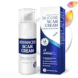 100% Silikon Narbensalbe & Narbengel - Professionelle Scar Removal Cream für alle Narben, Kaiserschnitt & Keloid - Narbencreme für Neue & Alte Narben - 50