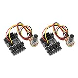 3 Pin 4 Pin Lüfteradapter, 2 teilige PC Lüftersteuerung, PWM PC Gehäuse Lüfternabe, 8 Wege Splitter, 12 V Geschwindigkeitsregler, 6 Nadel Stromanschluss, mit Potentiometer Verlängerungsleitung 30 C