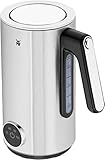WMF Lumero Wasserkocher mit Temperatureinstellung 1,6l, elektrischer Wasserkocher Edelstahl-Kalkfilter, 3000W, beleuchteter Sockel,
