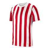 Nike Herren Dri-FIT Division IV Kurzarm-Trikot, Weiss/University Rot/Schwarz, XL