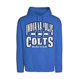 Zubaz Team Color with Graphic offizielles Lizenzprodukt NFL Indianapolis Colts Royal Blue Hoodie mit Zebra-Slogan Grafik Größe S, Teamfarbe, S
