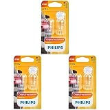 Philips 12067B2 Glassockellampe W16W, 2-er Set Blister (Packung mit 3)