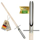 7in1 Multispaten Der Unkrautstecher mit langem Stiel 115cm [Made IN Germany] Löwenzahnstecher zum entfernen der kompletten Unkraut Wurzel [RÜCKENSCHONENDES & SEHR STABILES Unkraut entferner Gerät]