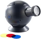 infactory Projektor Uhr: LED-Uhrenprojektor, 3 Farbfilter, projiziert Uhrzeit bis Ø 120 cm (Projektionsuhren, Uhr Beamer, Projektionswecker)