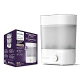 Philips AVENT Premium Babyflasche Sterilisator und Trockner, entfernt 99,9% der Bakterien, frei von Chemikalien, Kapazität 6 Flaschen/Sauger/Zubehör, Modell SCF293/01