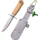 HABA 304245 Terra Kids Outdoormesser, ergonomisches Freizeit und Schnitzmesser, feststehende Klinge aus rostfreiem Stahl, transp