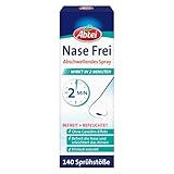 Abtei Nase Frei Abschwellendes Nasenspray - mit Meerwasser und Eukalyptus - ohne Gewöhnungseffekt - befreit die Nase in 2 Minuten - vegan - 1 Flasche (20 ml) à 140 Sprühstöß