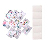 BETOOKY Foldbare Geburtstagskarten 10er Pack Papier mit elegantem Design und Umschlägen für Mitarbeiter und Kollegen Zufälliger S