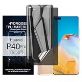 Glcrrpu Hydrogel Privacy Displayschutzfolie für Huawei P40 Pro [6.58'],2 Stück [Anti-Spy] Sichtschutz Schutzfolie Weich Flexible TPU,Kratzen,Einfacher Montag