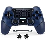 VooFun Wireless Controller Kompatibel mit PS4/Pro/Slim/PC, Bluetooth Gamepad mit Vibration,6-Achsen Sensor, Touchpad, Stereo Kopfhörerbuchse, Turbo,1000mAh Akk