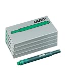 LAMY T10 4er Set Tintenpatronen mit großem Tintenvorrat - geeignet für alle Lamy Patronenfüllhaltermodelle - Inhalt 1,25ml je Patrone - 5 Stück pro Päckchen - Tintenfarbe grü
