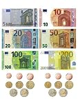 Lion Decor GmbH Tortenaufleger Euro Geldscheine und Münzen / 20 cm Ø