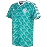 adidas DFB Germany Deutschland 1990 Retro Away Trikot Jersey (DE/NL/SE/PL, Alphanumerisch, XXL, Regular, Regular, Green)