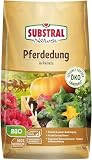 Substral Naturen Bio Pferdedung, natürlicher Bodenverbesserer und Dünger, 3 Monate Langzeitwirkung, bis zu 70 m², 7 kg