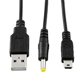 CABLEPELADO USB-Datenkabel, kompatibel mit Sony PSP 1000, 2000, 3000, schnelle Übertragung und gleichzeitiges L