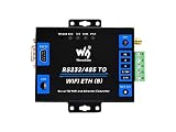 Waveshare Industrial Grade Serial Server RS232/485 to WiFi and Ethernet, Modbus Gateway, MQTT Gateway, Metal Case, Wail-Mount and Rail-Mount Supp