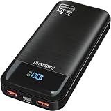 Power Bank 27.000mAh 22,5W Externer Handyakku PD20W Schnell Aufladende Powerbank USB C mit LED Display 3 Ausgängen & 2 Eingängen Tragbares Ladegerät für Smartphones (P38S-03)