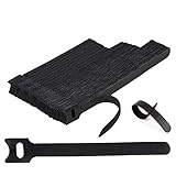 Honyear 100pcs wiederverwendbare Klettkabelbinder in 3 verschiedenen Längen—190mm/160m/140mm——Kabel-Klettband Kabelklett Kabelbinder Klettb