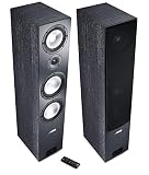 CANTON Smart GLE 9 Schwarz Wireless Aktiv-Lautsprecher mit Bluetooth und USB, Paar (Set)