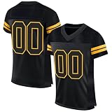 Benutzerdefiniert Fussball Trikot Herren Set Personalisiert Namen Nummer Team und Logo T-Shirt Shorts für Erwachsene und Kinder Eigene Texte & Designs möglich | Geschenk