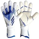 flintronic Torwarthandschuhe Kinder und Jugendliche, Fußball Torwarthandschuhe, Trainingshandschuhe, Fußballhandschuhe, Rutschfestem Material, Doppeltem Schutz, Größe 7