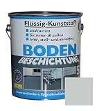 Dynamic24 Flüssig Kunststoff 5L Bodenbeschichtung 50m² Betonfarbe Beton Beschichtung Boden Estrich Farbe Halle Estrichfarbe Bodenfarbe für innen und außen Keller Terrasse Kellerboden Nebelg