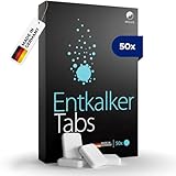 MILUX® 50x Entkalker Tabs (25 Liter) | nutzbar für Delonghi und Jura Kaffeevollautomaten | Allrounder für die Küche | 1 Tab in 500ml Warmwasser | Entkalk