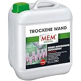 MEM System Trockene Wand Injektionsflüssigkeit, Dauerhafte Horizontalsperre für alle Mauerwerke, Innen und außen anwendbar, Porenverengend und wasserabweisend, 5 l B