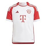 Adidas, Home Junior 23/24 Fc Bayern München, Kurzarm Fußballtrikot, Weiß Rot, 1516,