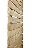 Gartenwelt Riegelsberger Modernes Fassadenprofil 27x65 mm Rhombus 100 cm europäische Lärche glatt Rhombusleisten Konstruktionsholz Glattkantb