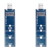 Goorvoucs 2X SSD M2 Auf USB Adapter M.2 Auf USB Adapter B Key M.2 SATA Protokoll SSD Adapter NGFF Auf USB 3.0 SSD