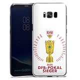 Hard Case kompatibel mit Samsung Galaxy S8 Plus Duos Schutzhülle transparent Smartphone Handy Hülle VfB Stuttgart Pokal Fanartik