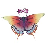 SAFIGLE 1 Set Halloween Schal Halloween Schmetterlingskostüm Schmetterlingskostüme Für Damen Und Kinder Schmetterlingsflügel Schmetterlingsflügel Umhang Für Kinder Halloween Kostü