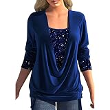 Tagesangebote Sale Meine Bestellung Women Blouse v Neck travel Loose top Ballerinas sportlich Tank top mit Stehkragen Damen t Shirt Transfer Paper blusenverlängerung Damen große größ
