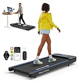Mobvoi Home Walking Laufband, Walking Pad, Laufband-Schreibtisch, kompakte Laufbänder, 1–6 km/h, tragbares Laufband, 2,25 PS, Geh- und Jogginggerät mit Fernbedienung, LED-Anzeige, für Zuhause und Bü