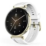 Hama Smartwatch (AMOLED Farbdisplay 1,32“, Telefonfunktion, wasserdicht, WhatsApp, Emails, Sprachassistent, Schlaftracker, 110 Sportmodi, Schrittzähler, Pulsmesser, Kalorien, Zyklusprotokoll etc) weiß