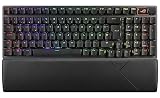 ASUS ROG Strix Scope II 96 Wireless mechanische Gaming Tastatur (ROG NX-Switches, Handballenablage, 4 GHz, Bluetooth, kabelgebunden, ROG Omni-Empfänger, Aura Sync RGB-Beleuchtung, DE QWERTZ-Layout)