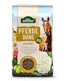 Allflor Pferdedung gekörnt 1 x 12,5 kg im Beutel - Pferdemist als Dünger - rein biologisch-organischer Universaldünger - Pferdedünger - Für alle Garten-, Obst- & Gemüsep