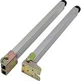Ausziehbare Edelstahl-Möbelbeine, höhenverstellbar, Metallstützfüße für Heimwerker, Arbeitsplatten und Bürotische, 113