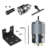 swegel 775 Motor 10000U/Min DC 12V Drehmaschine 775 Motor mit Mini Hand Bohrer Futter und FräSen Maschinen Halterung