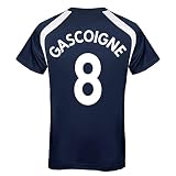 Tottenham Hotspur - Herren Trainingstrikot aus Polyester - Offizielles Merchandise - Geschenk für Fußballfans - Dunkelblau Gascoigne 8 - XXL